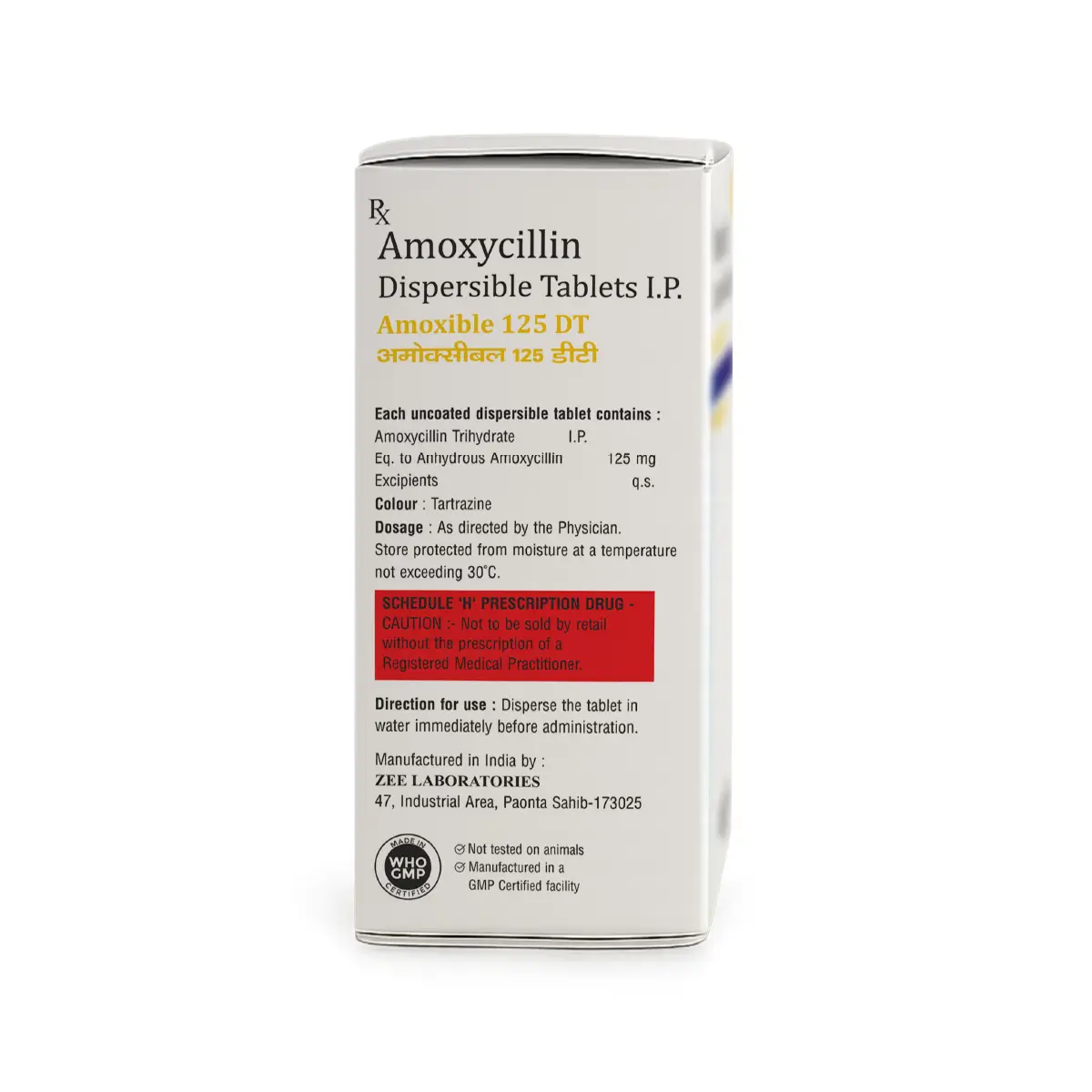 Amoxible 125 DT Antibiotic Tablet