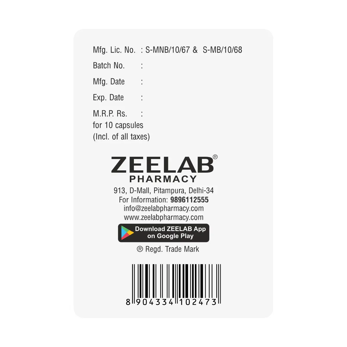 Apicix D Antibiotic Capsule