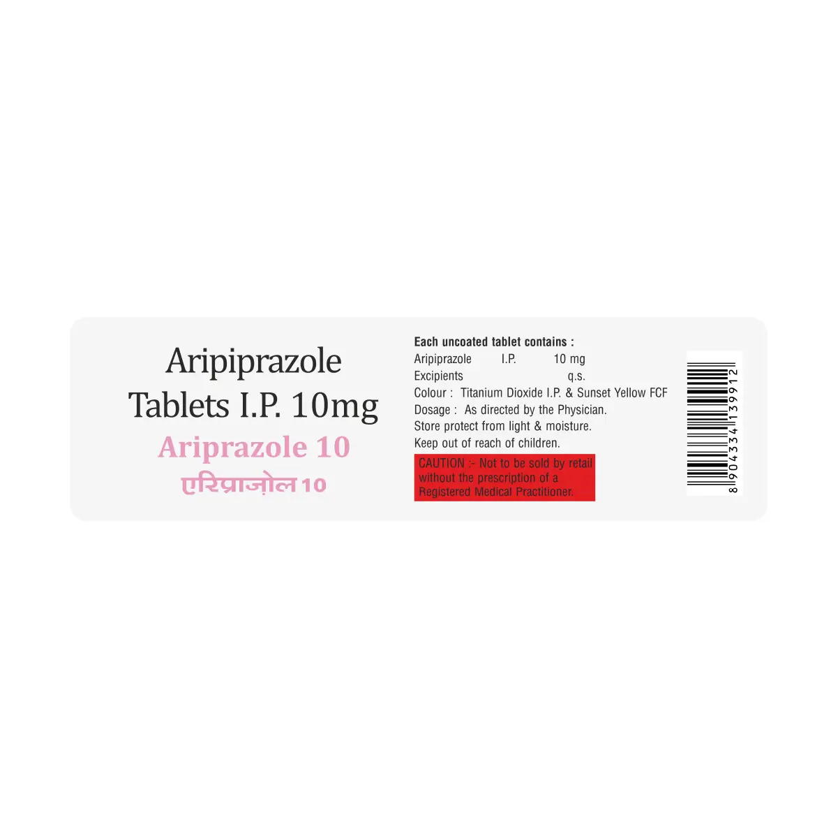 Ariprazole 10 Antipsychotic Tablet