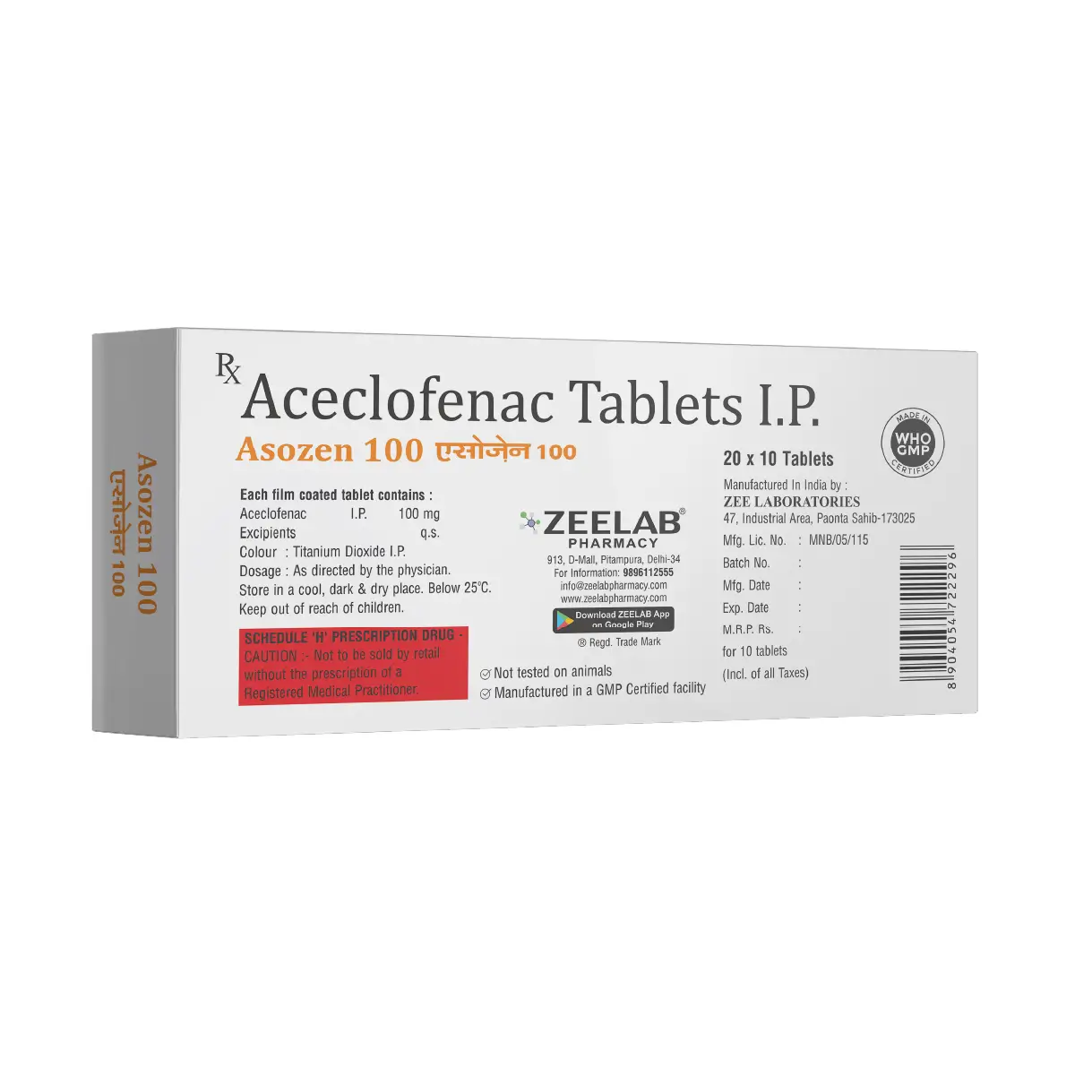 Asozen 100 Tablet