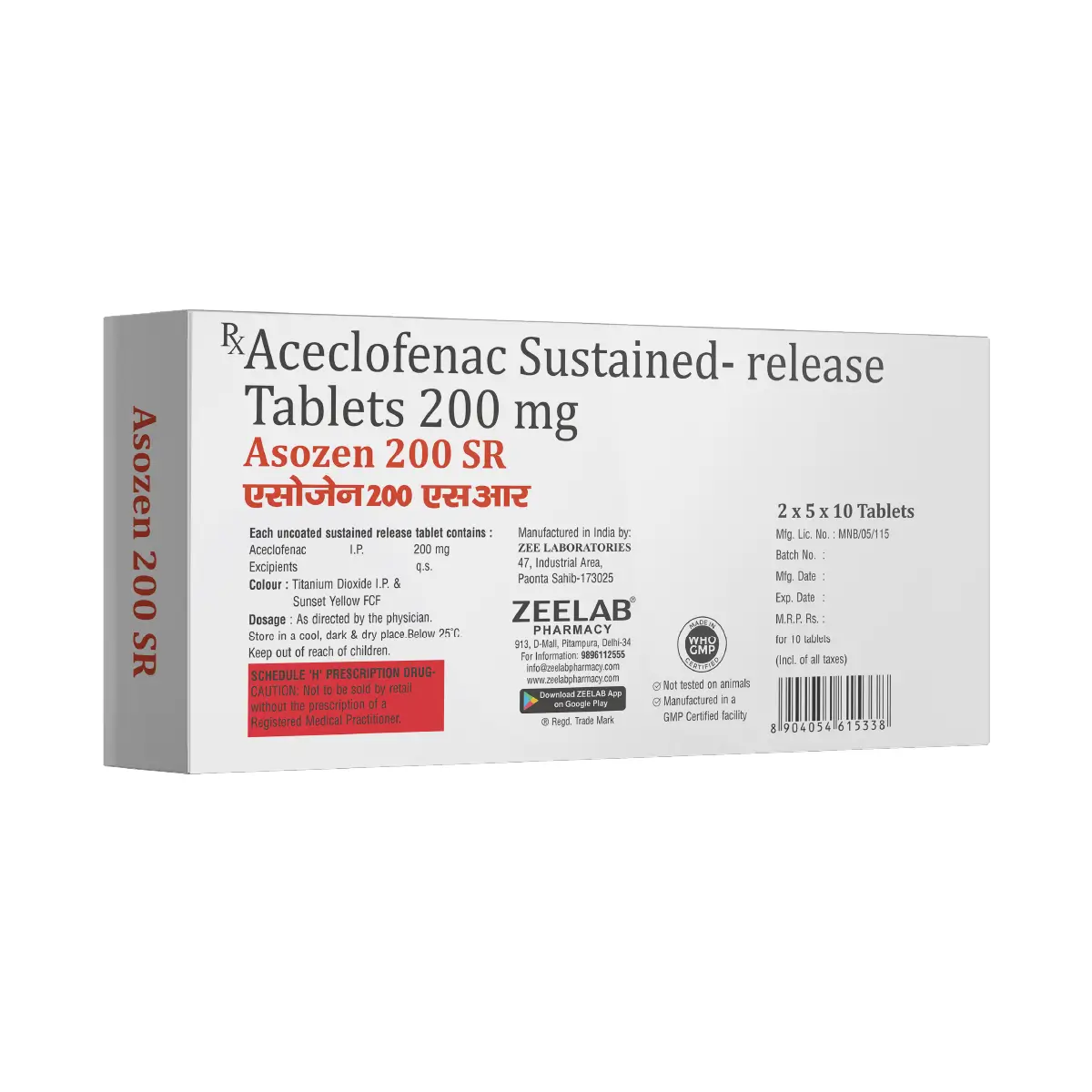 Asozen 200 SR Tablet