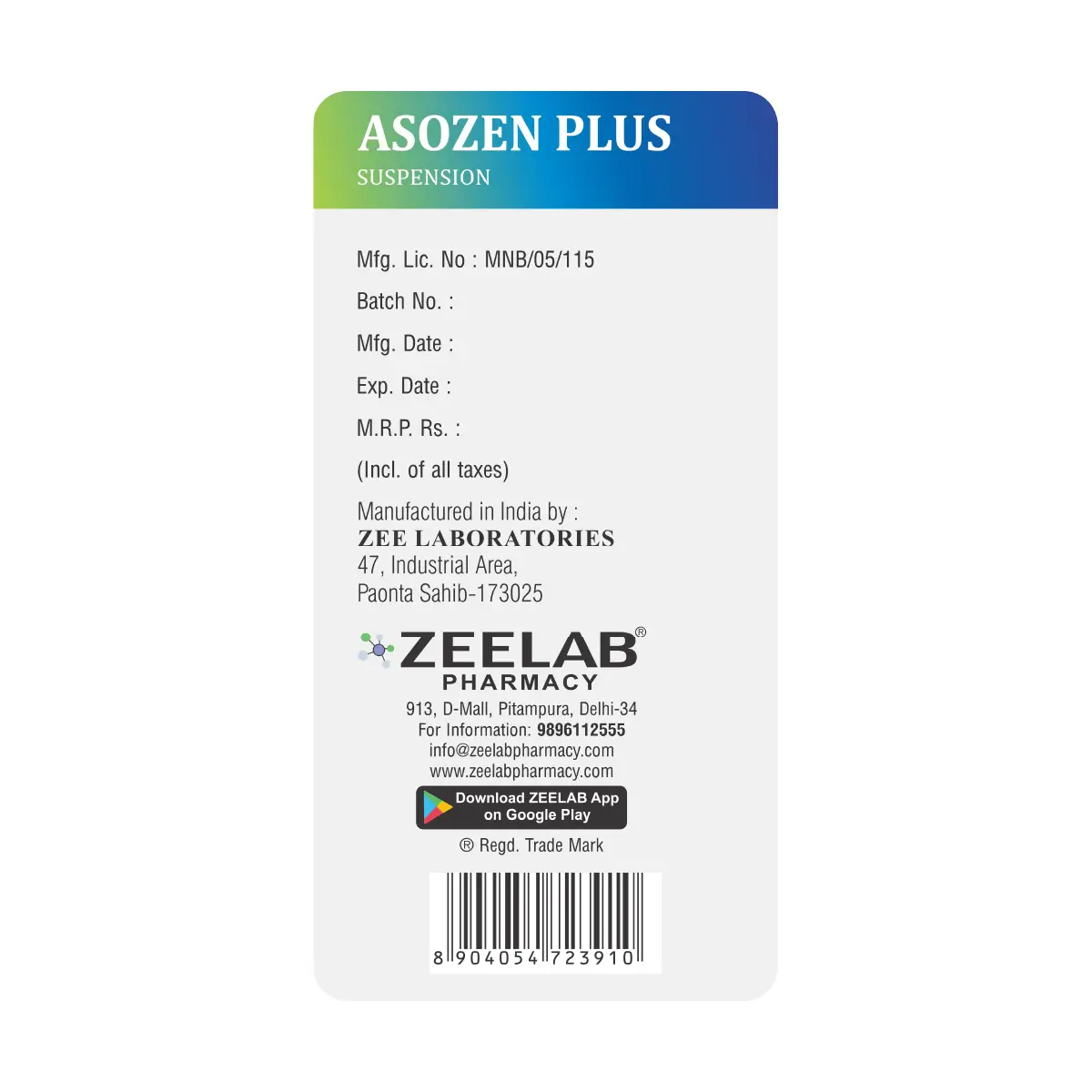 Asozen Plus Suspension