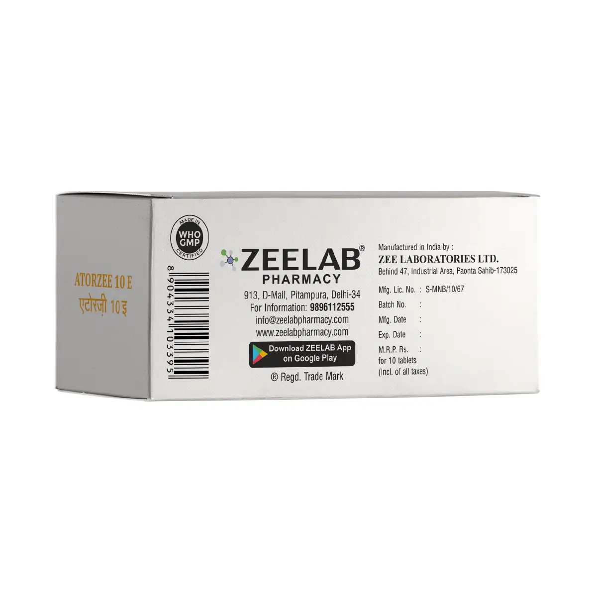 Atorzee 10 E Tablet
