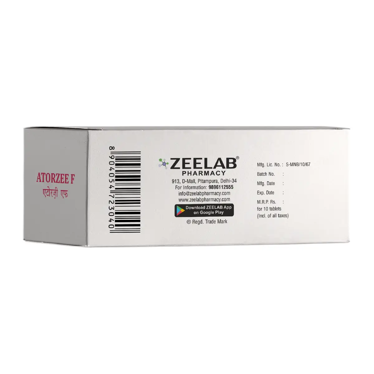 Atorzee F Cholesterol Tablet