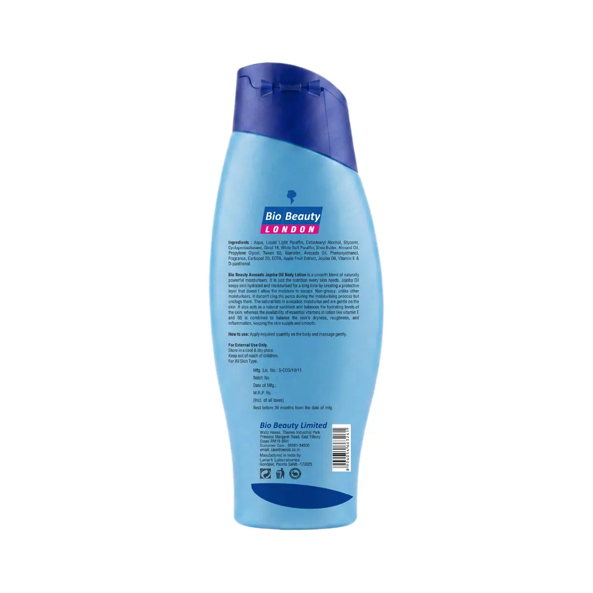 Avocado Jojoba Oil Body Lotion With Vitamin B5
