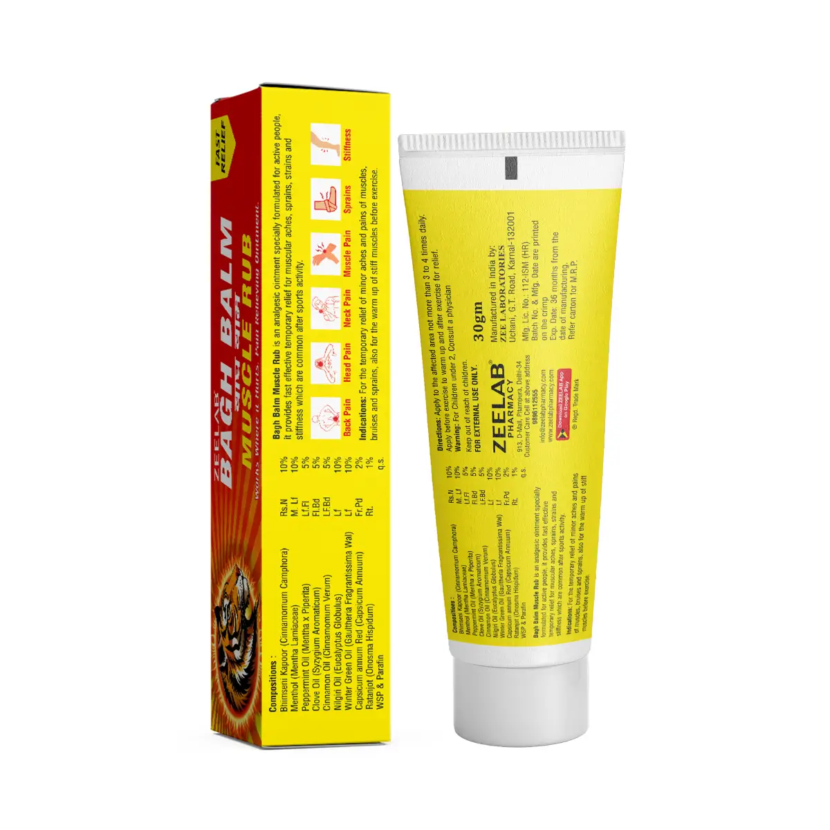 Zeelab Bagh Balm 30gm | For Joint Pain & Muscle Relief