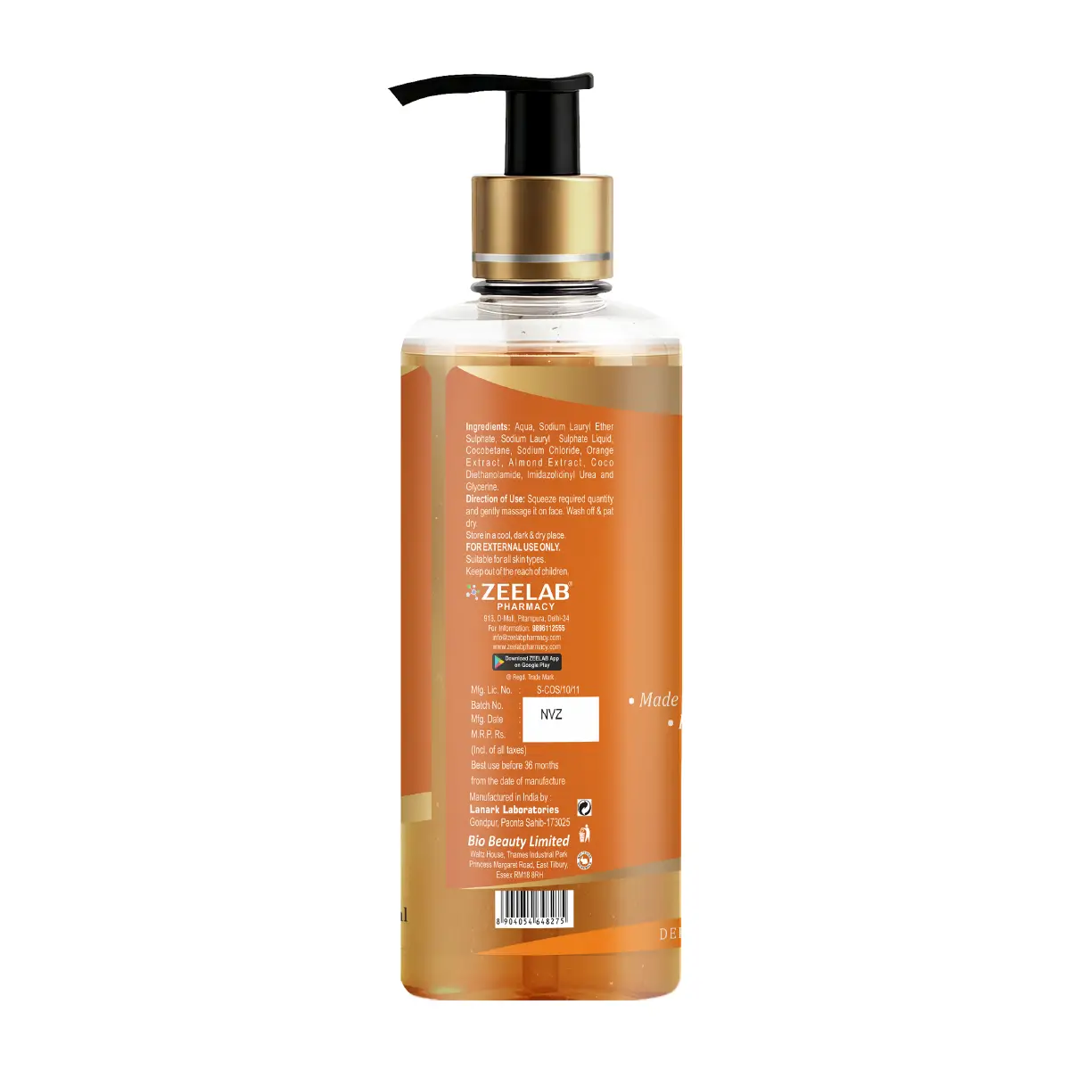 Bio Beauty Orange and Almond Tan Removing Face Wash