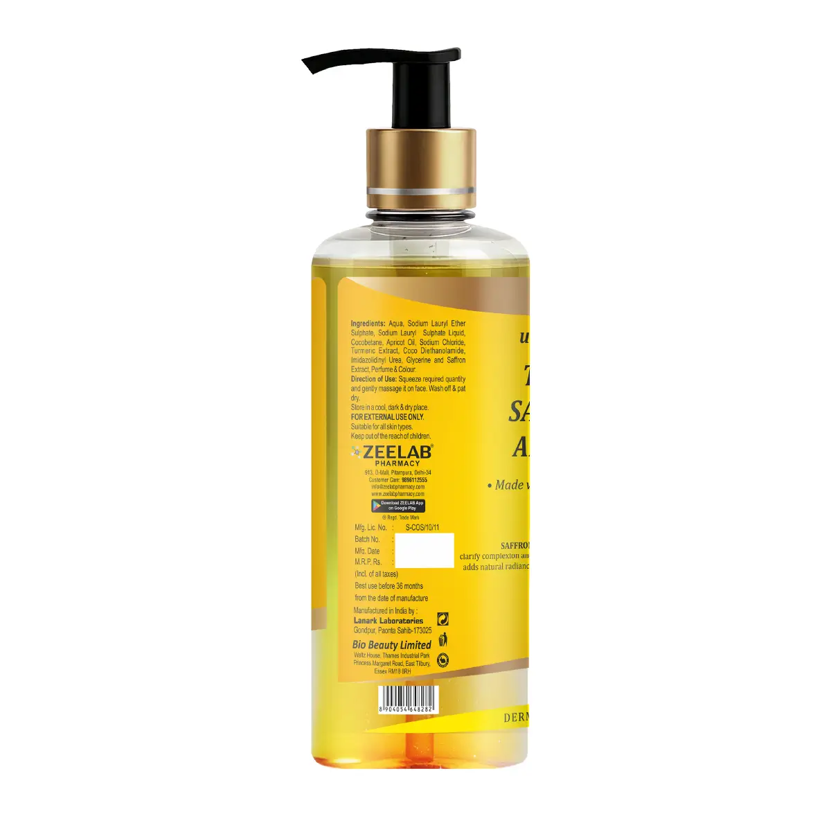 Bio Beauty Ubtan Face Wash with Turmeric, Saffron and Apricot Oil