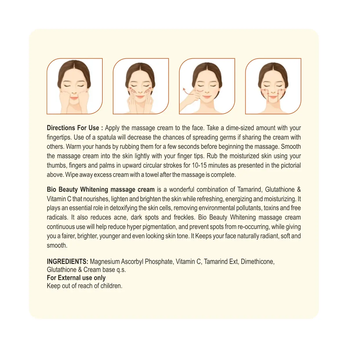 Bio Beauty Whitening Massage Cream