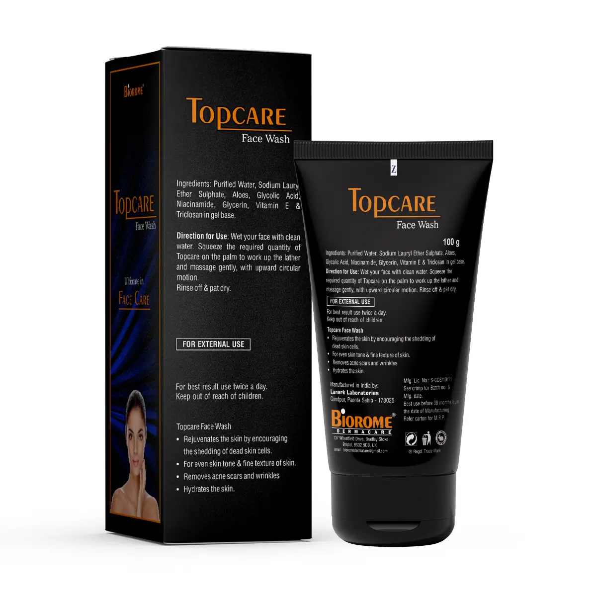 Biorome Topcare Face Wash