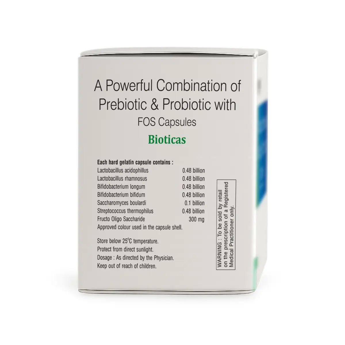 Bioticas Prebiotic & Probiotic Capsule | Supports Digestive & Gut Health