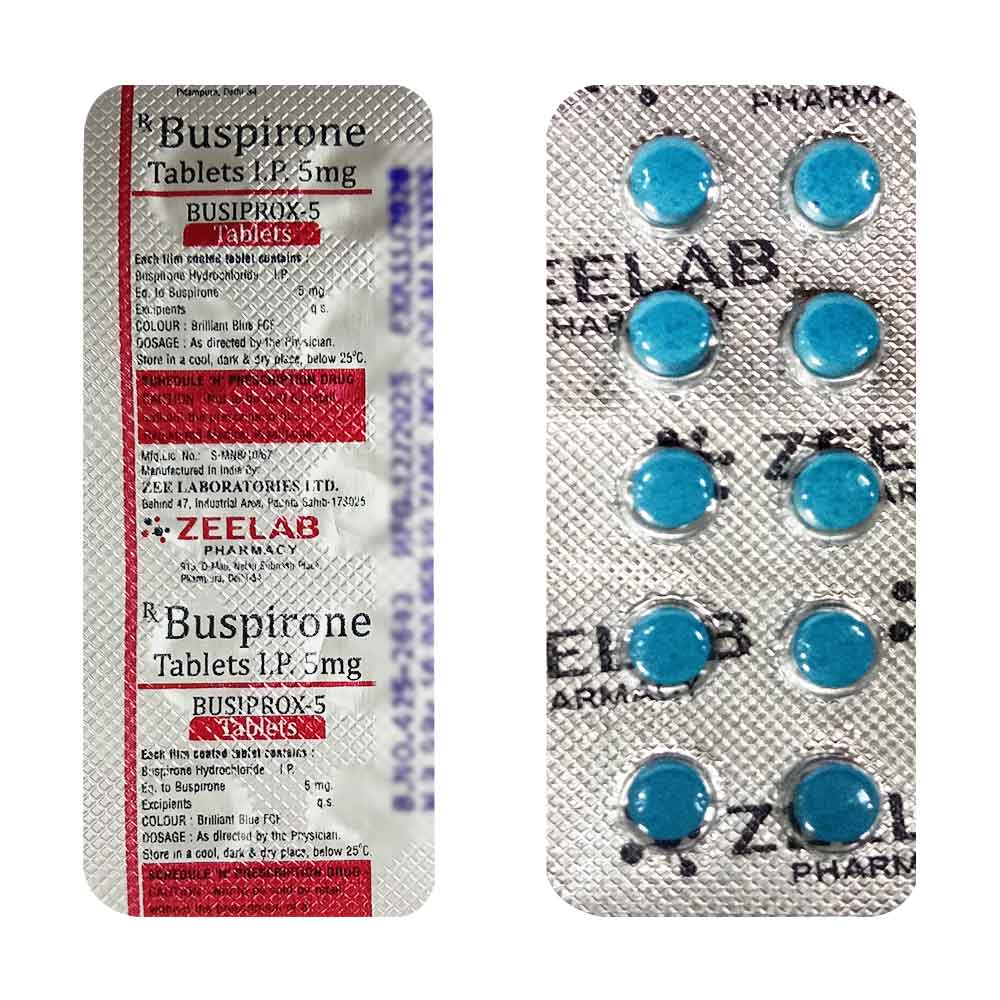 Busiprox 5 | Buspirone 5mg Tablet | Strip of 10 Tablets