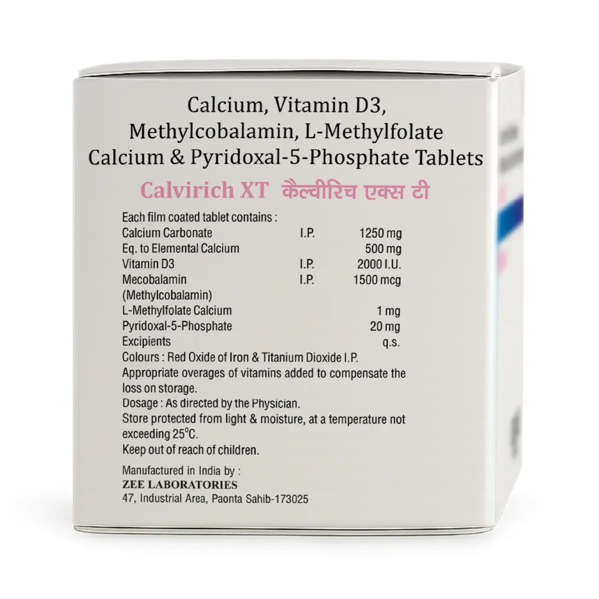 Calvirich XT Tablet | Calcium, Vitamin D3 & B12 for Strong Bones