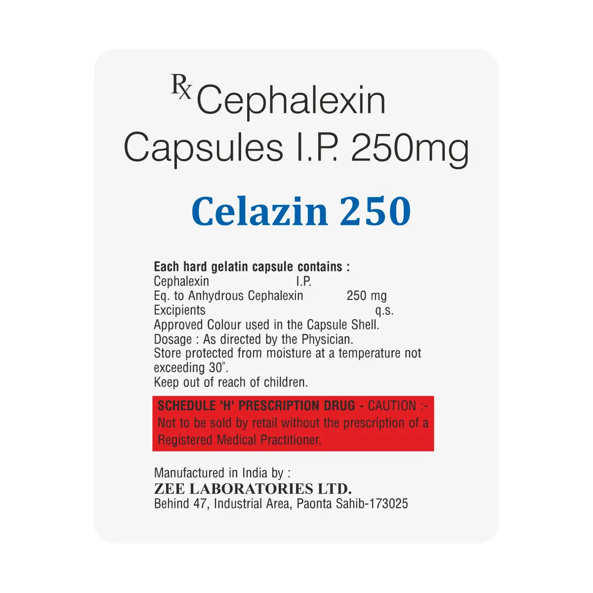 Celazin 250 Antibiotic Capsule