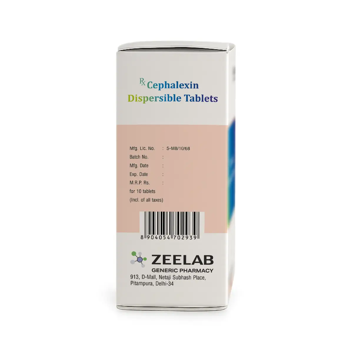 Celazin 250 DT | Cephalexin 250mg Dispersible Tablet | Strip of 10 Tablets