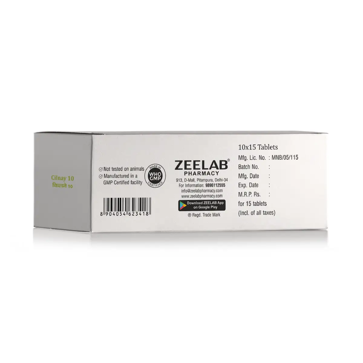 Cilnay 10 Hypertension Tablet