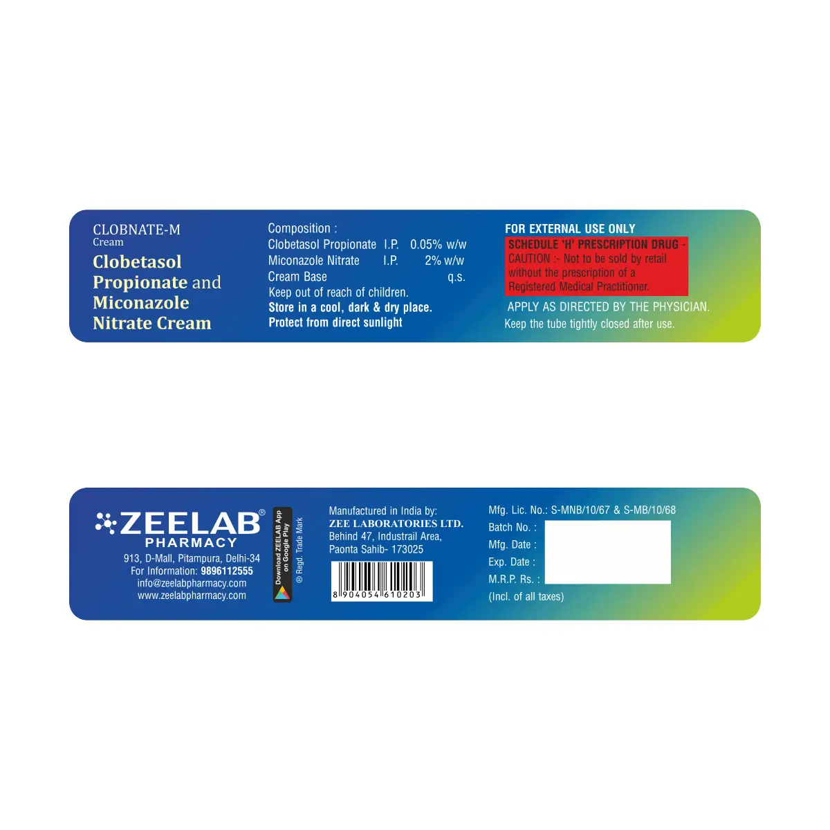 Clobnate M Skin Infections Cream