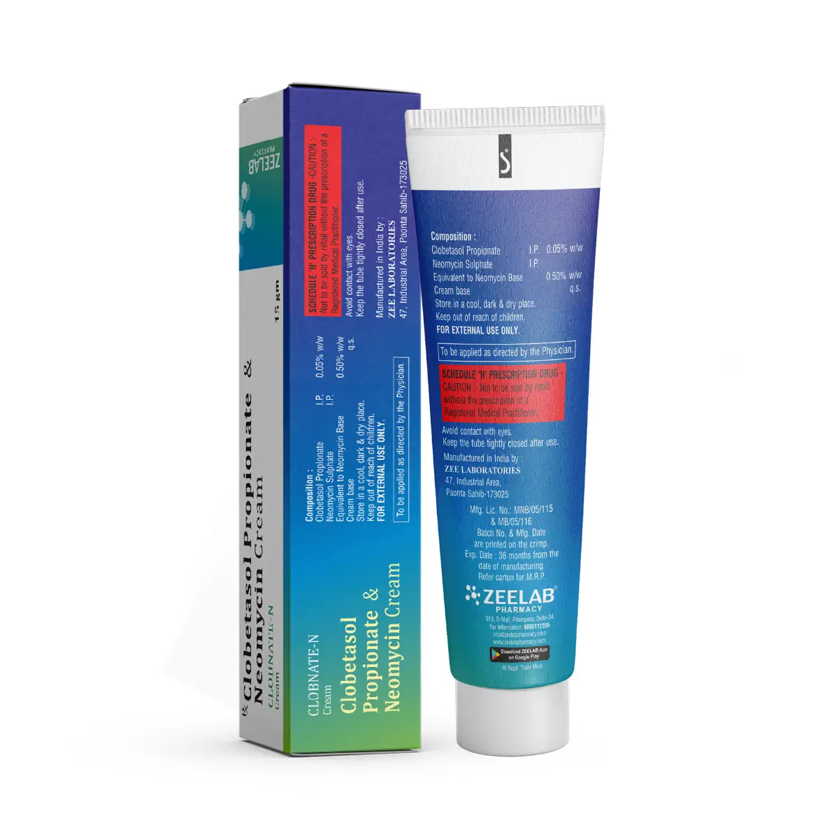 Clobnate N Cream 15 gm | Reduces Fungal Infection, Itching & Redness