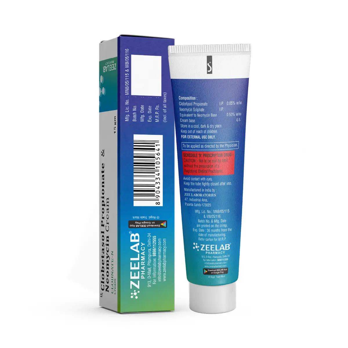 Clobnate N Cream 15 gm | Reduces Fungal Infection, Itching & Redness