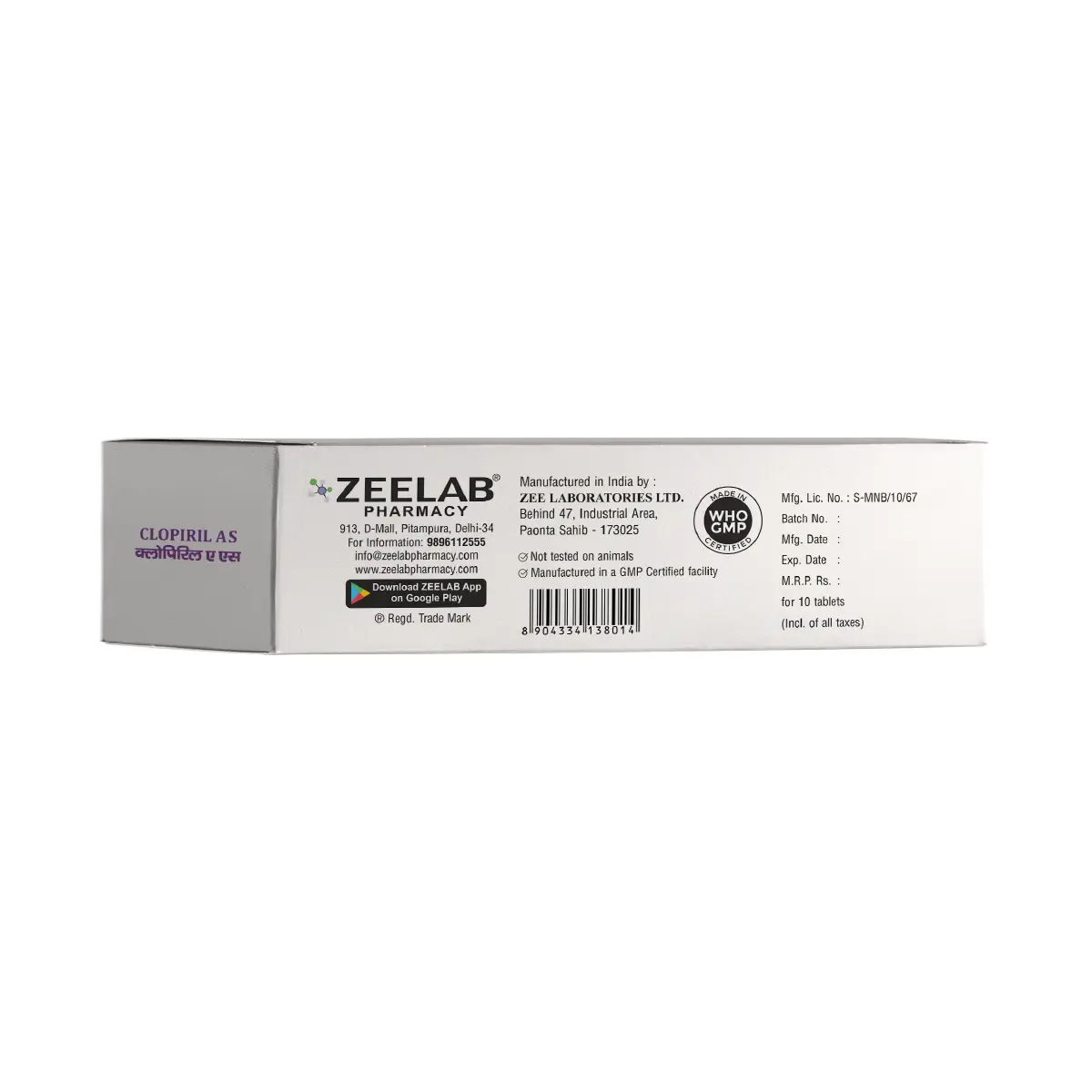 Clopiril AS Antiplatelet Tablets