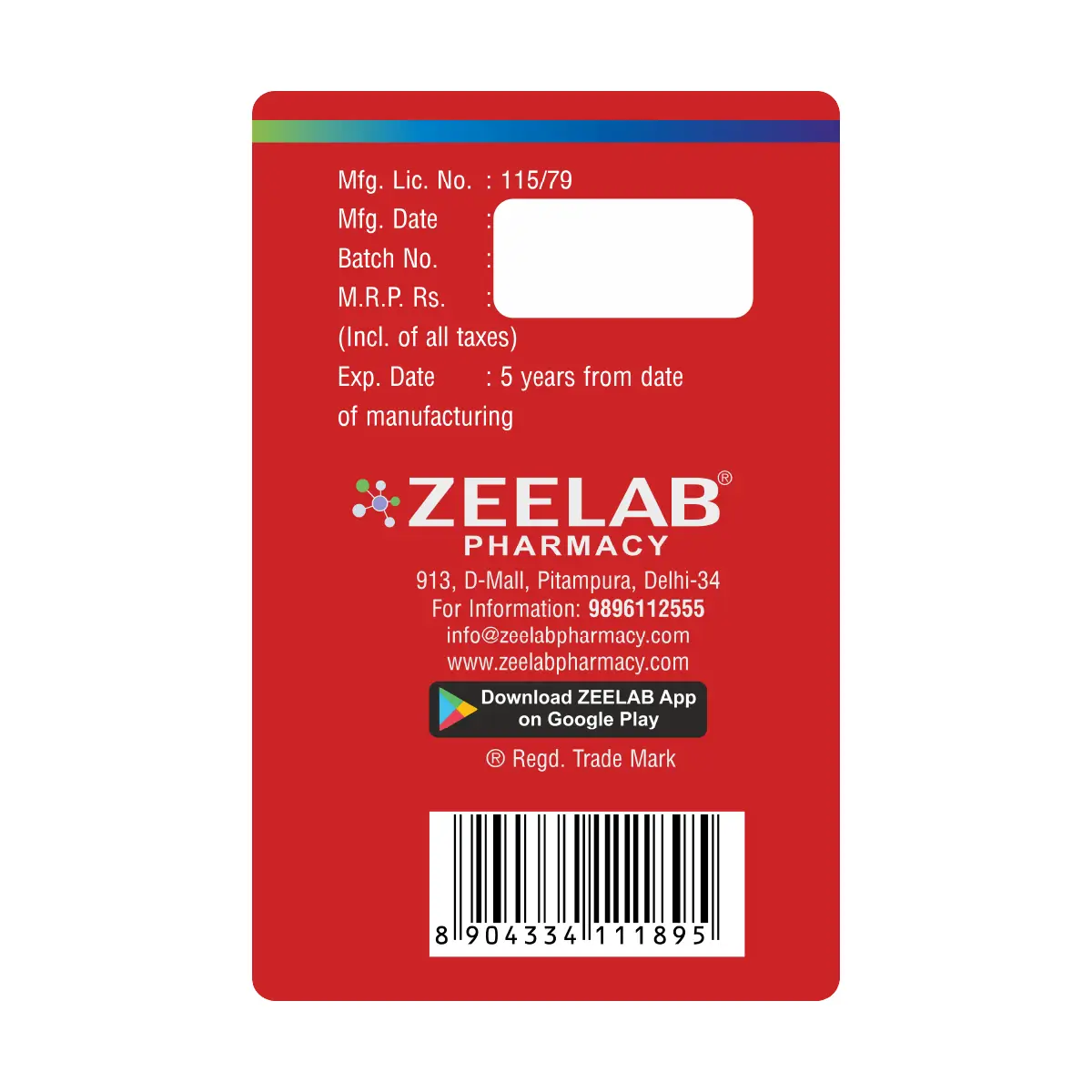 Cotton Crepe Bandage (4m x 10cm) for Muscle Support Joint Pain Relief