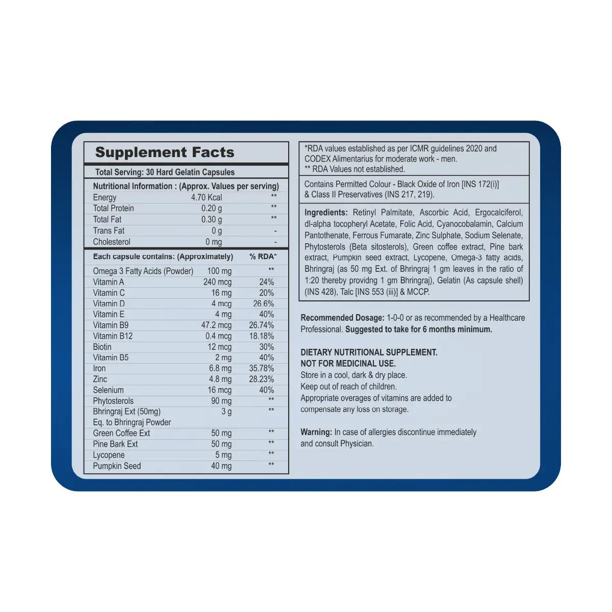 Densihair Men 30 Capsules