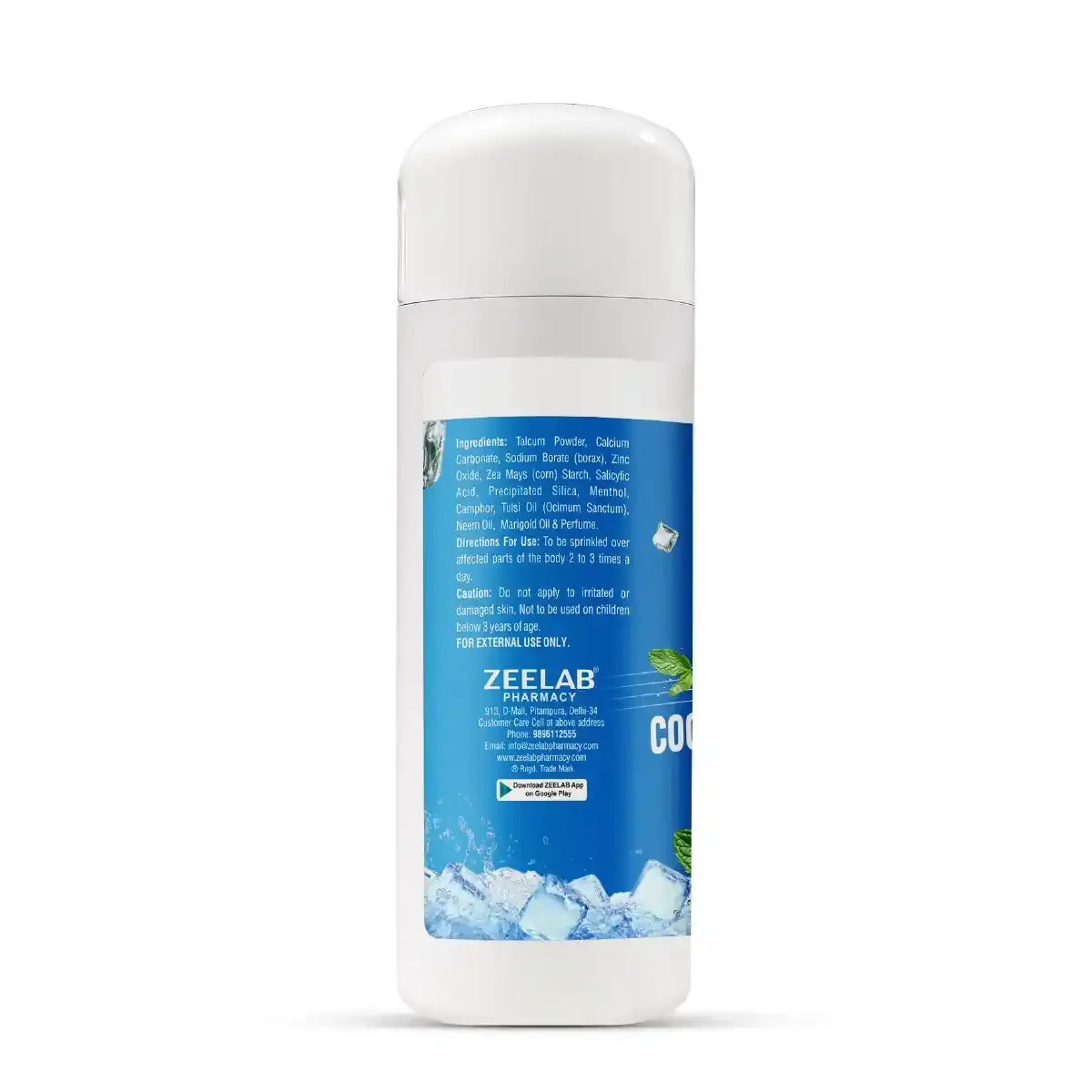 Dermzex Cool Prickly Heat Powder | Cooling Relief for Ghamori & Itching