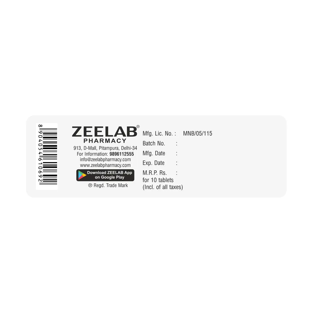 Dezeedine 10 | Desloratadine 10mg Tablet | Strip of 10 Tablets