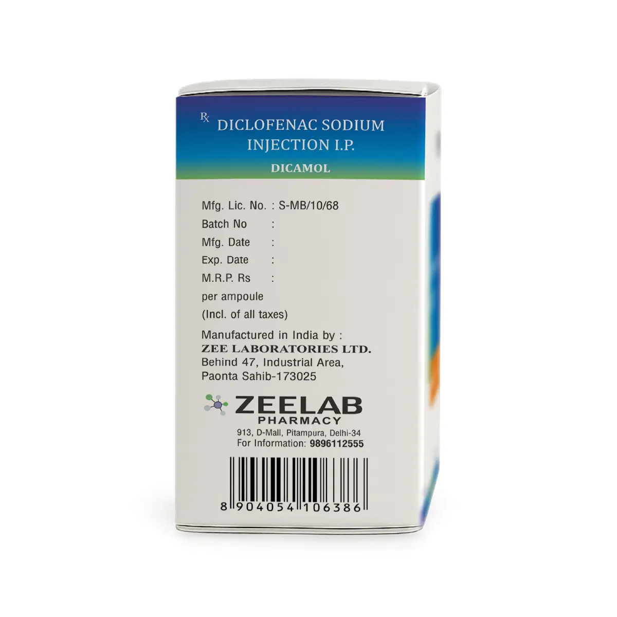 Dicamol 3ml Pain Relieving Injection