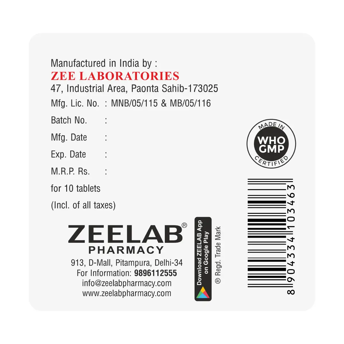 Dicamol P Pain Relieving Tablet | Fast Relief for Mild to Moderate Pain