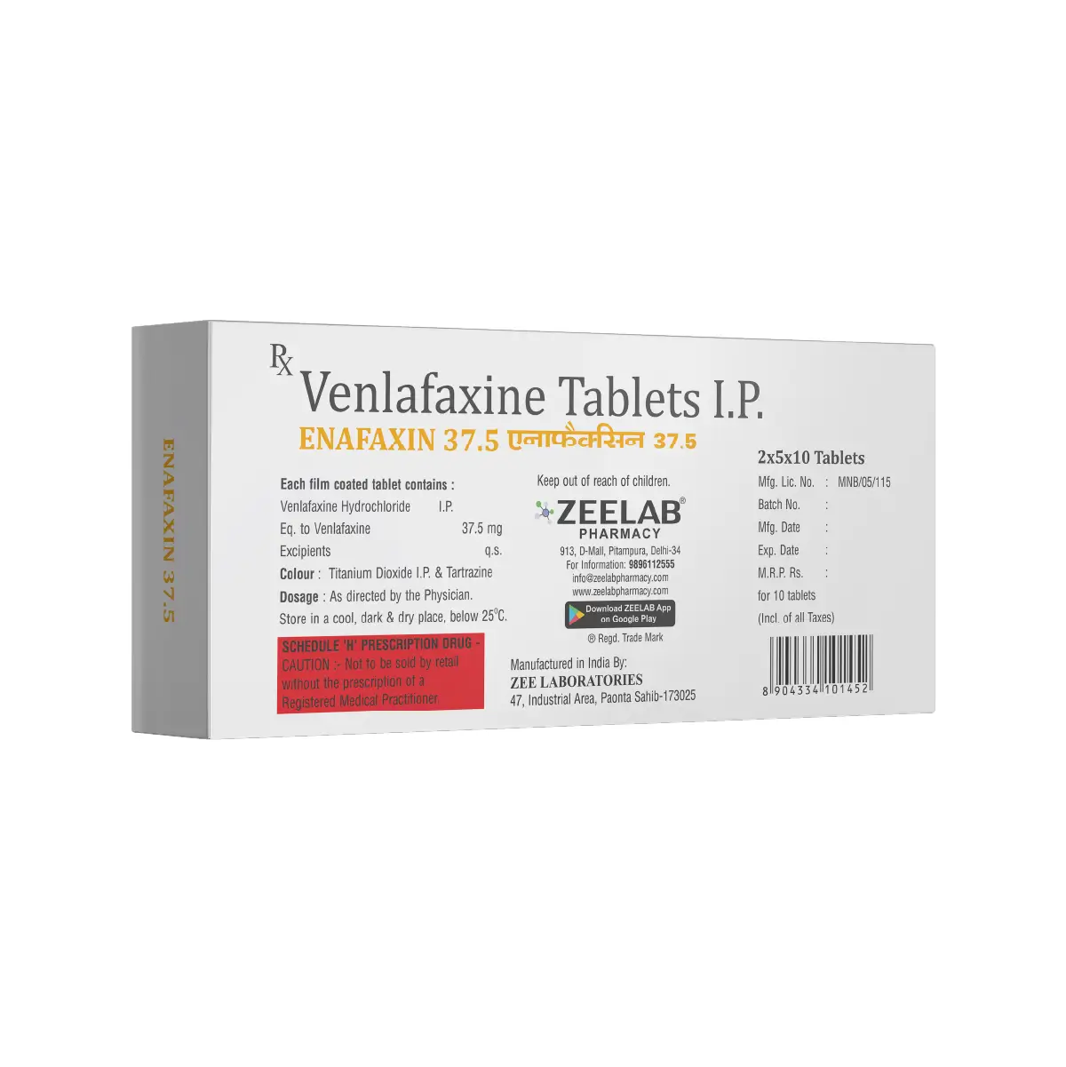 Enafaxin 37.5 Tablet