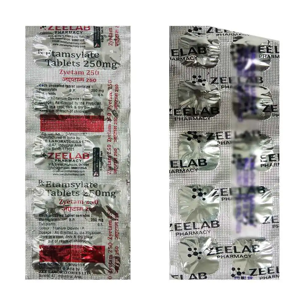 Zyetam 250 | Ethamsylate 250mg Tablet | Strip of 10 Tablets