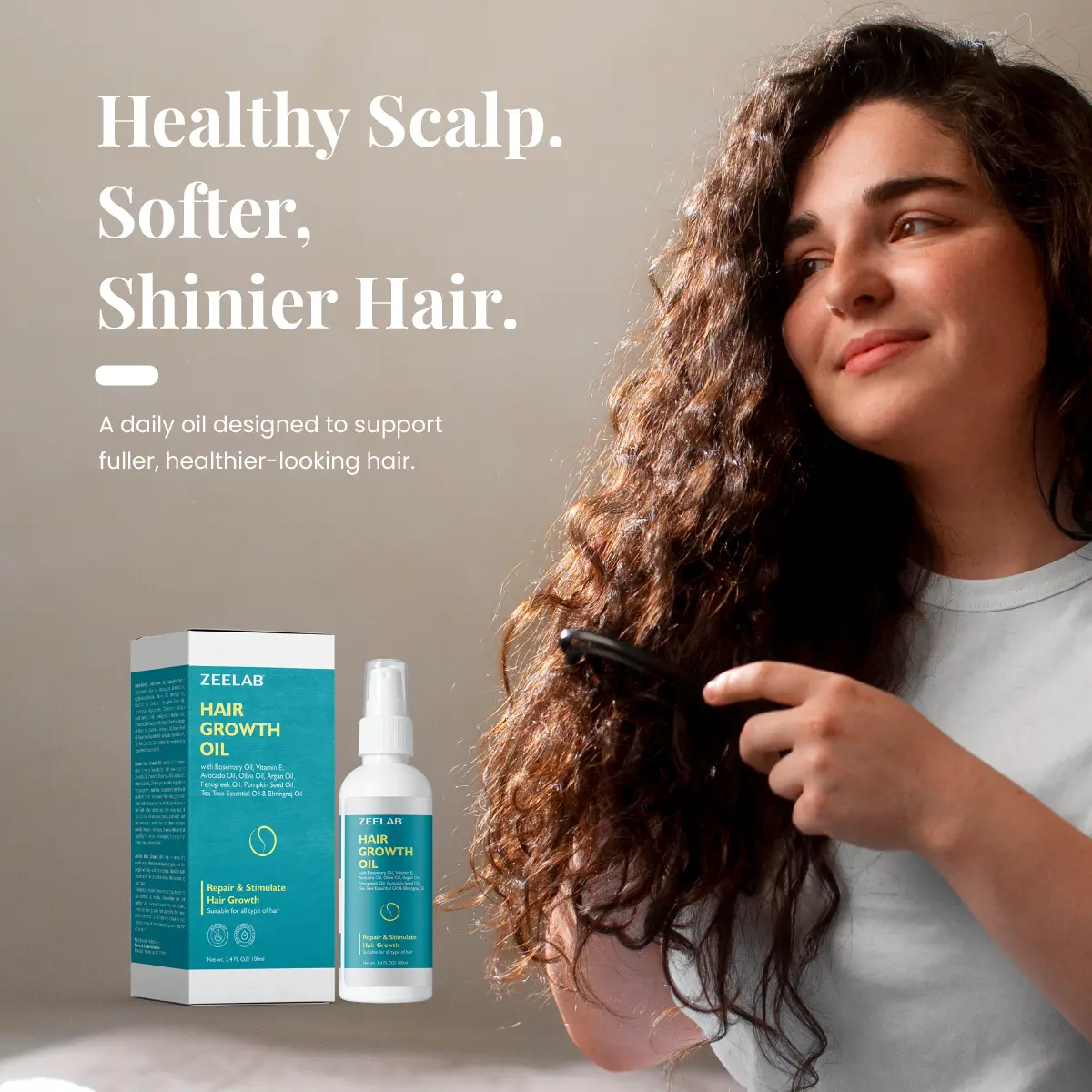 zeelab hair growth oil for healthy scalp and shiny hair