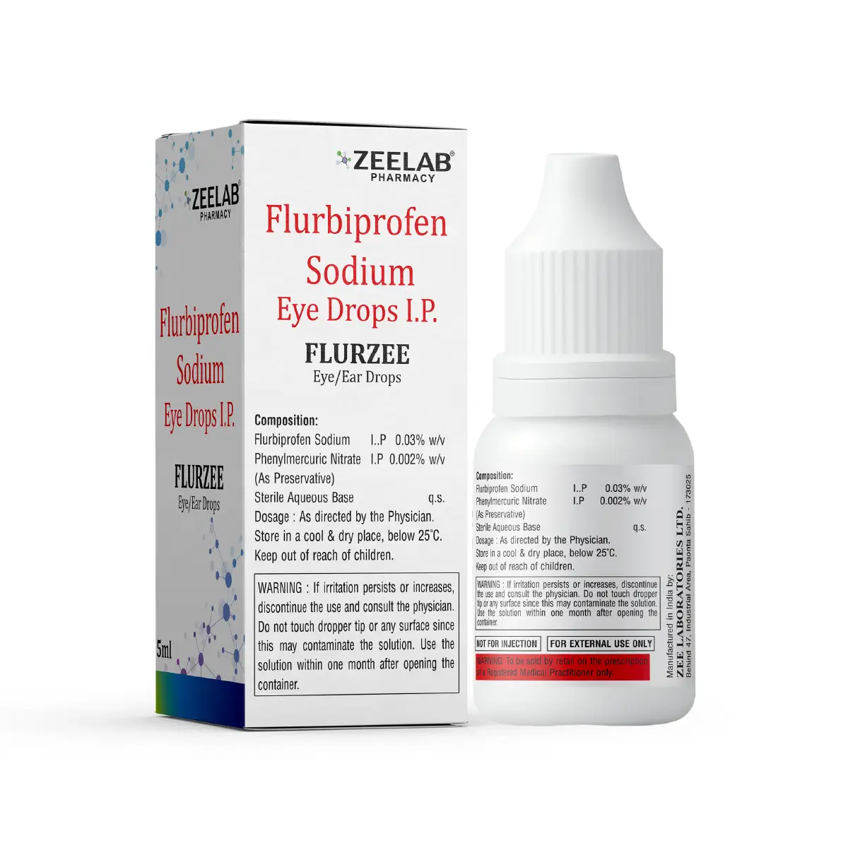 Flurzee Ocular Pain Eye Drops 5 ml
