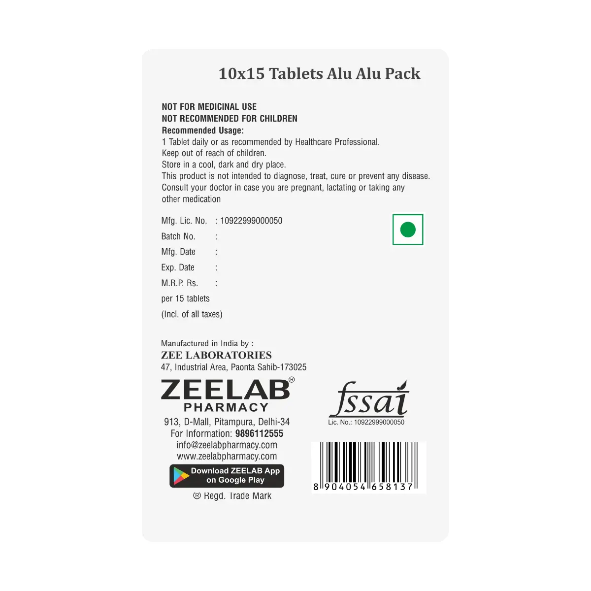 Folizee F Forte Tablet