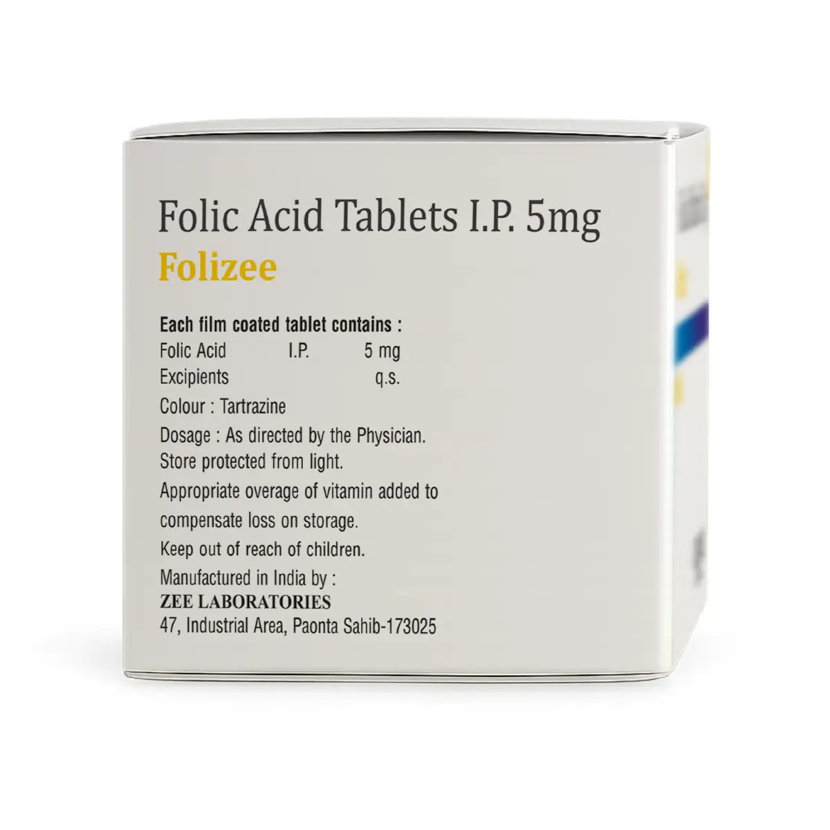 Folizee Folic Acid Tablet | Helps Prevent Folic Acid Deficiency & Support Healthy Pregnancy