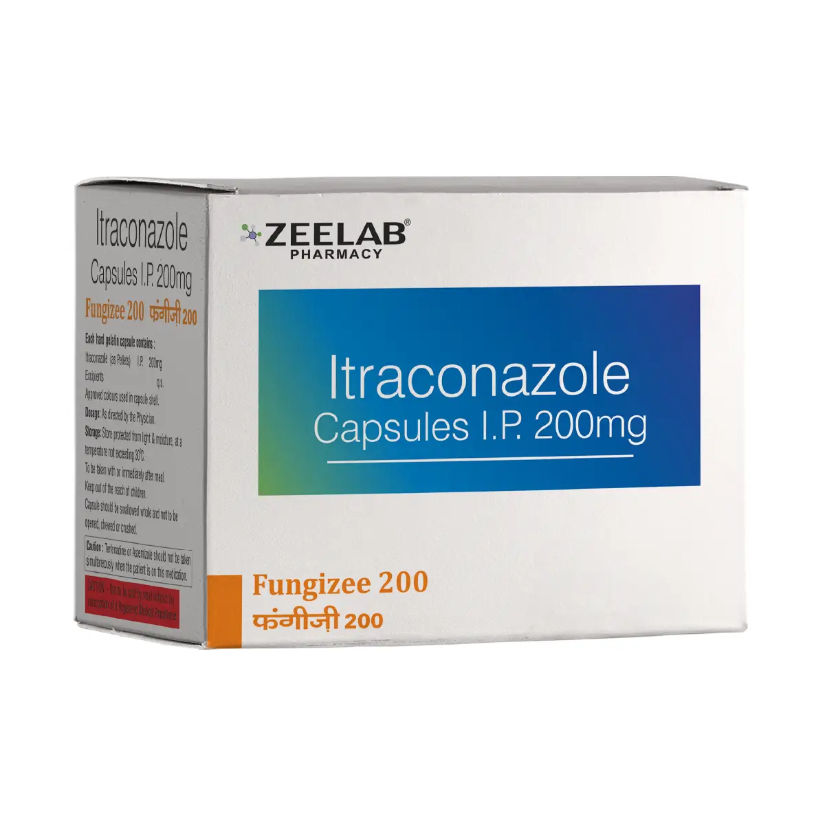 Fungizee 200 | Itraconazole 200mg Capsule | Strip of 10 Capsules
