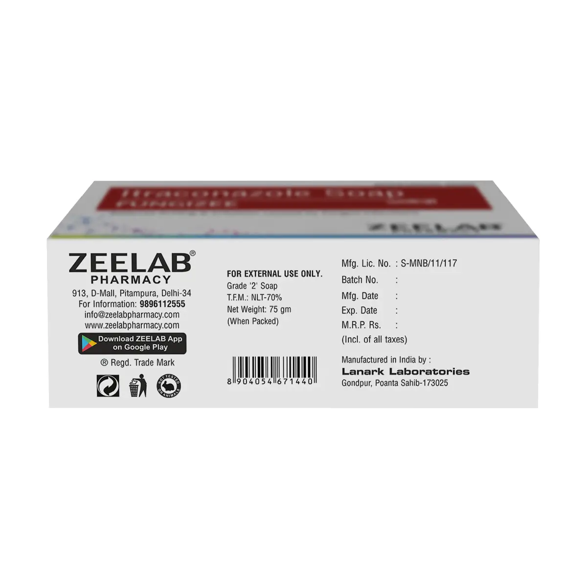 Fungizee Itraconazole Soap