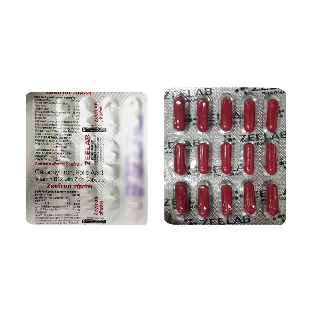 iron, folic acid, vitamin b12 and zinc capsule