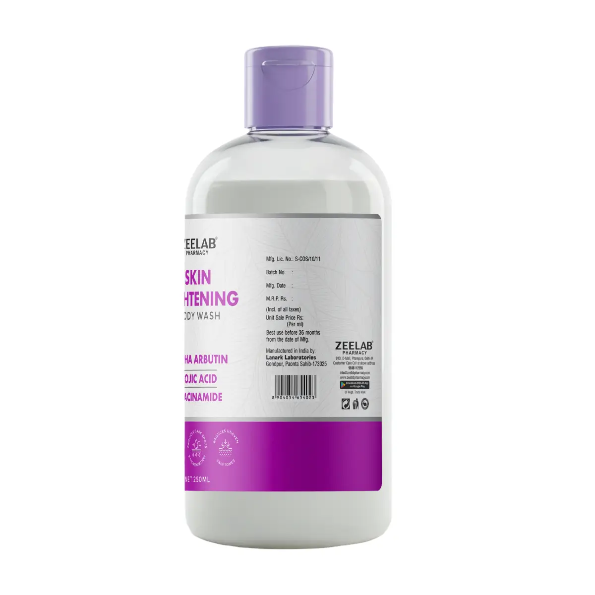 Kojic Acid Body Wash With Alpha Arbutin and Niacinamide 250ml