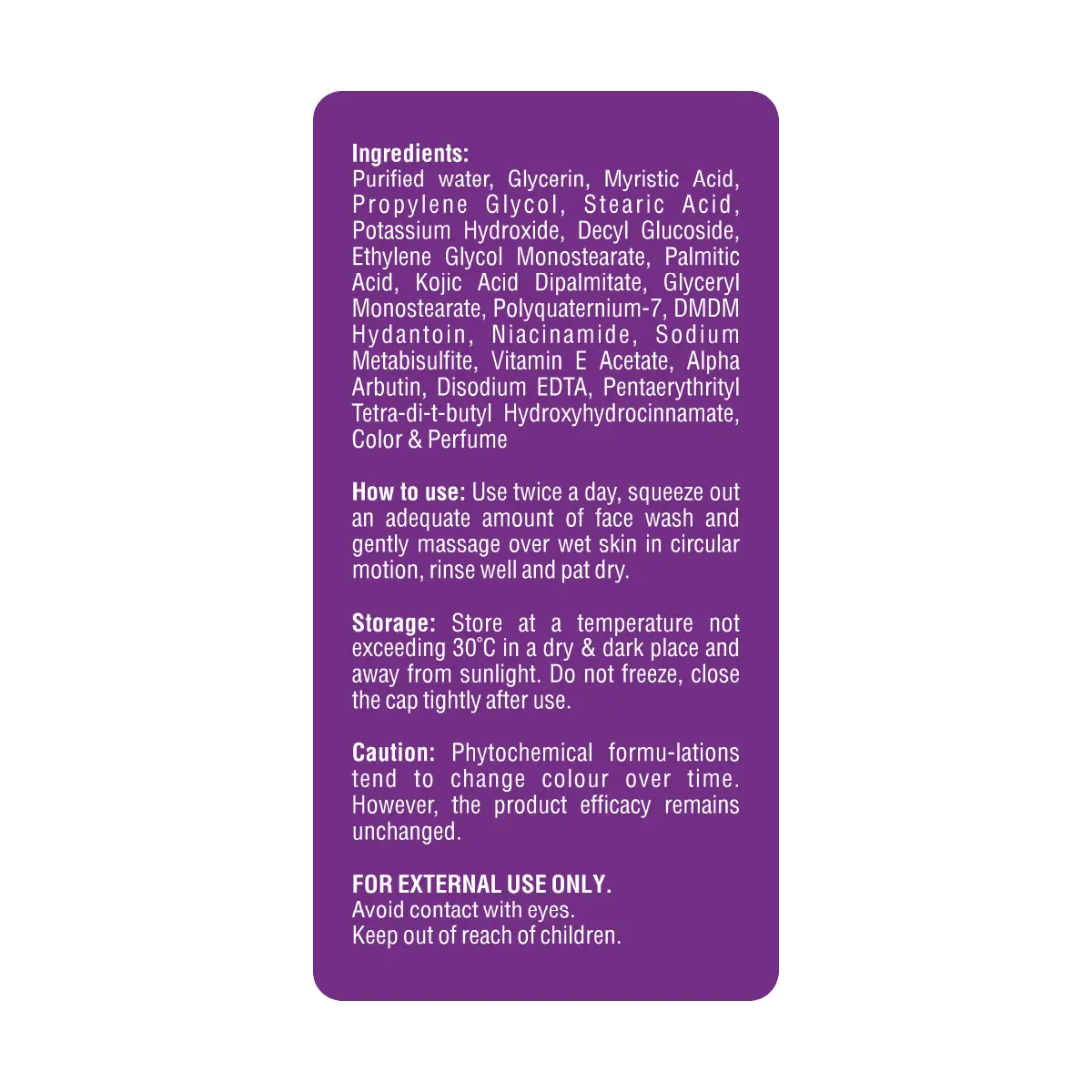 Kozee Kojic Acid 1% Face Wash