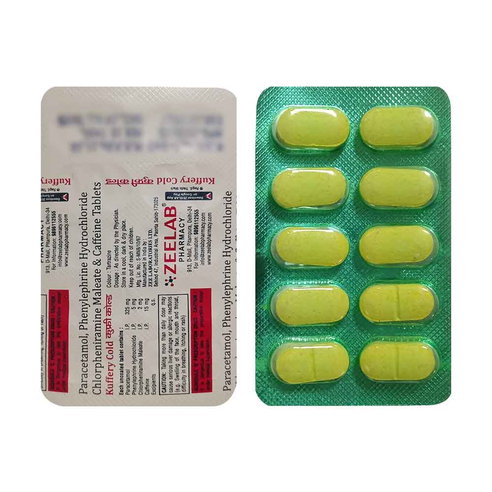 Kuffery Cold Tablet | Relief for Common Cold, Fever & Nasal Congestion