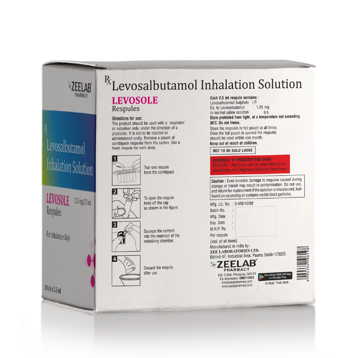 Levosole 1.25mg Respules
