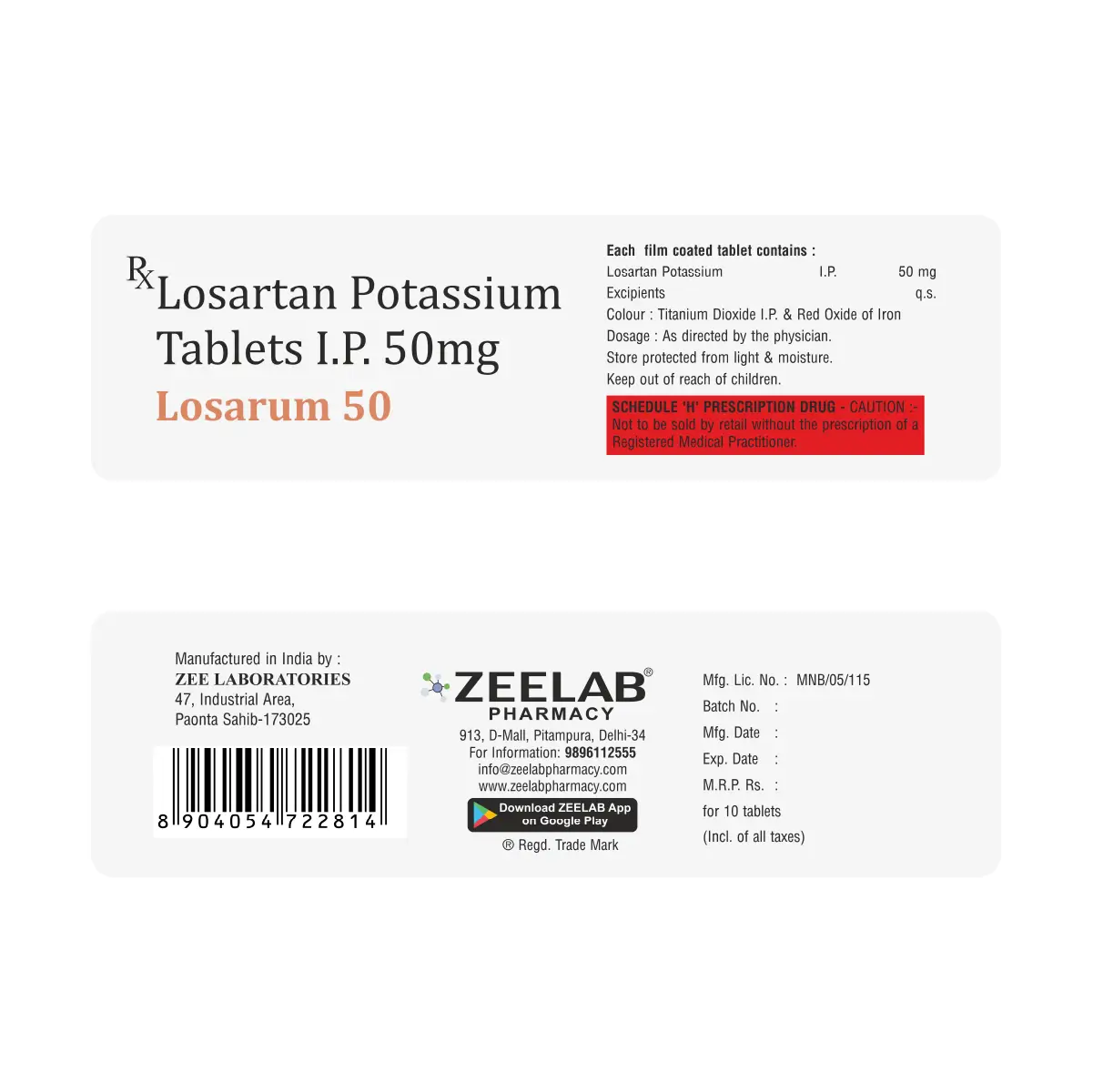 Losarum 50 Tablet