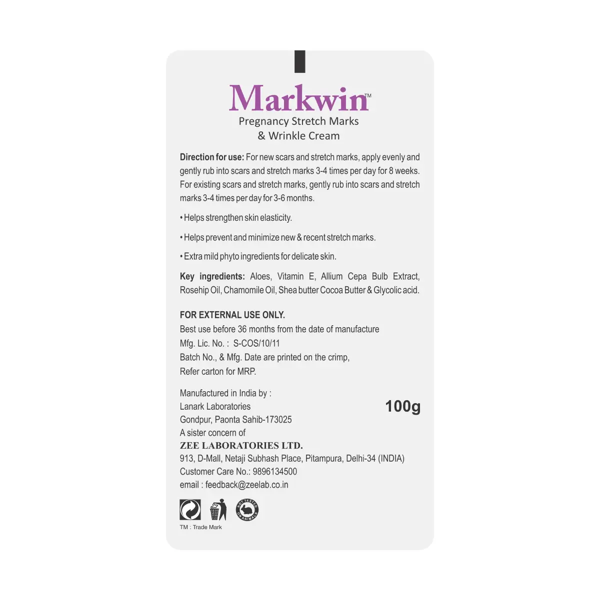 Markwin Pregnancy Stretch Mark Cream