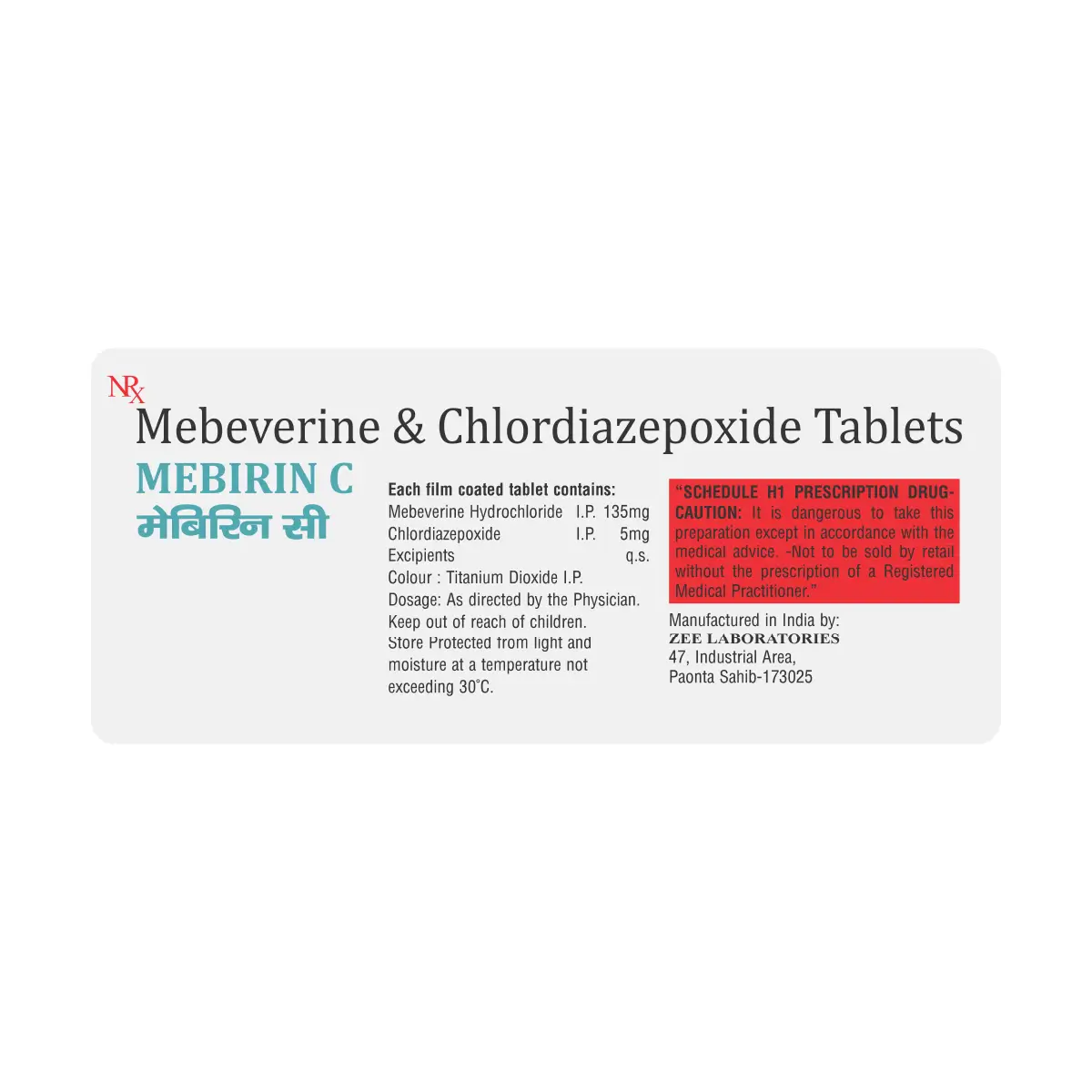 Mebirin C Tablet | Reduces Abdominal Pain, Cramps, Gas & IBS Discomfort