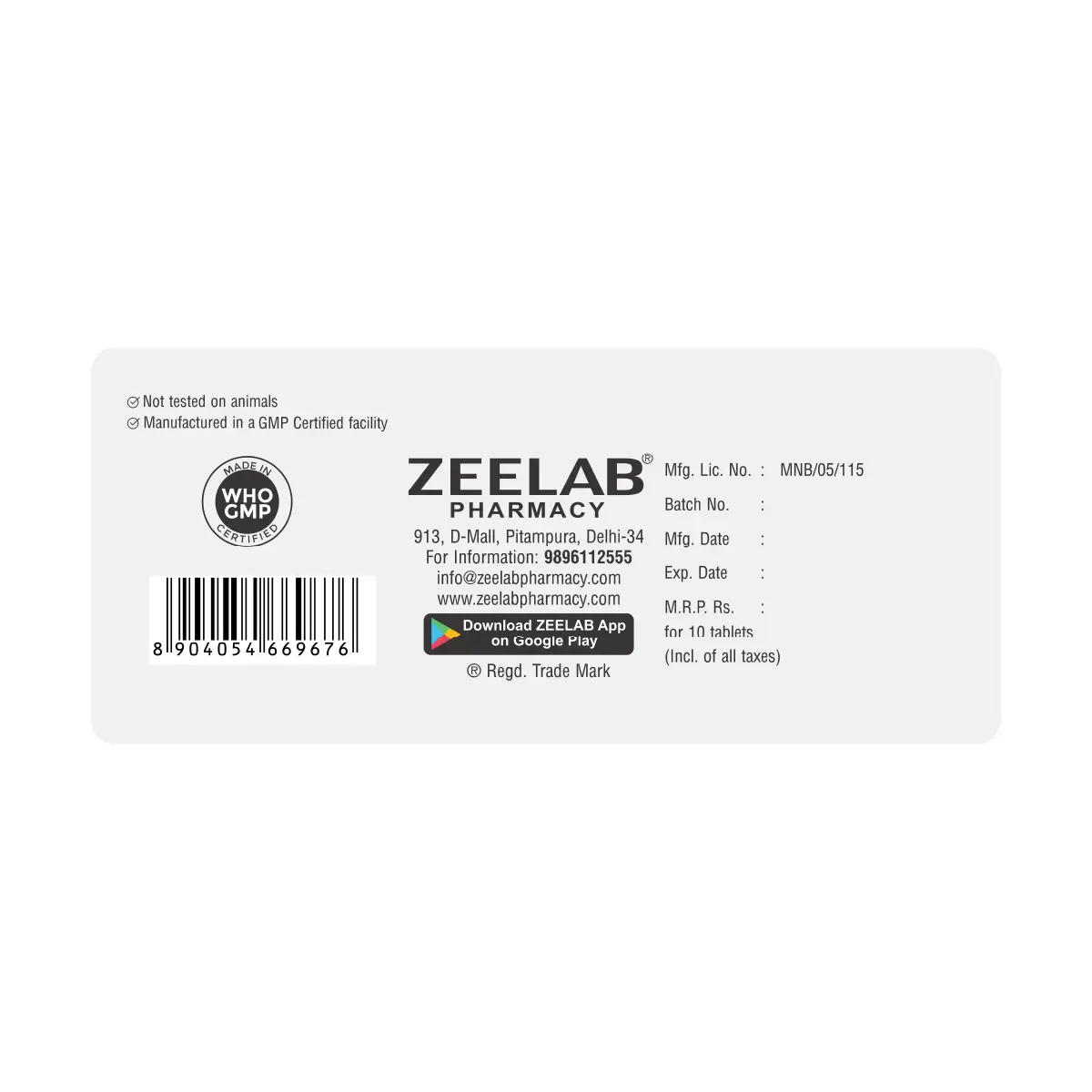 Mebirin C Tablet | Reduces Abdominal Pain, Cramps, Gas & IBS Discomfort