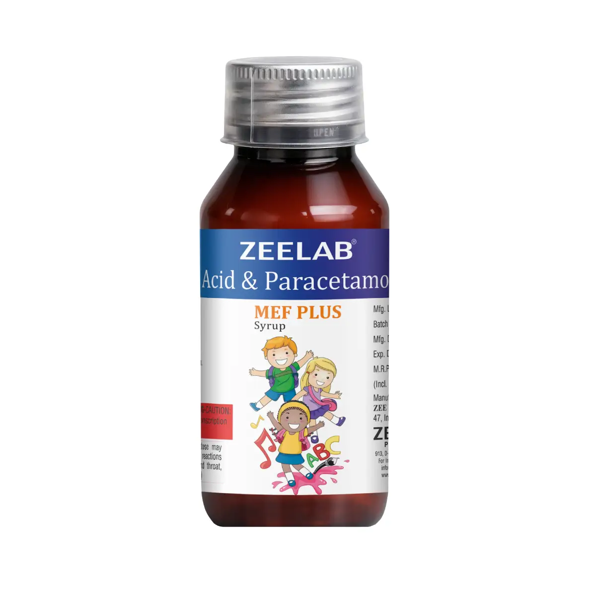 Mef Plus Suspension | Mefenamic Acid 50mg + Paracetamol 125mg Suspension