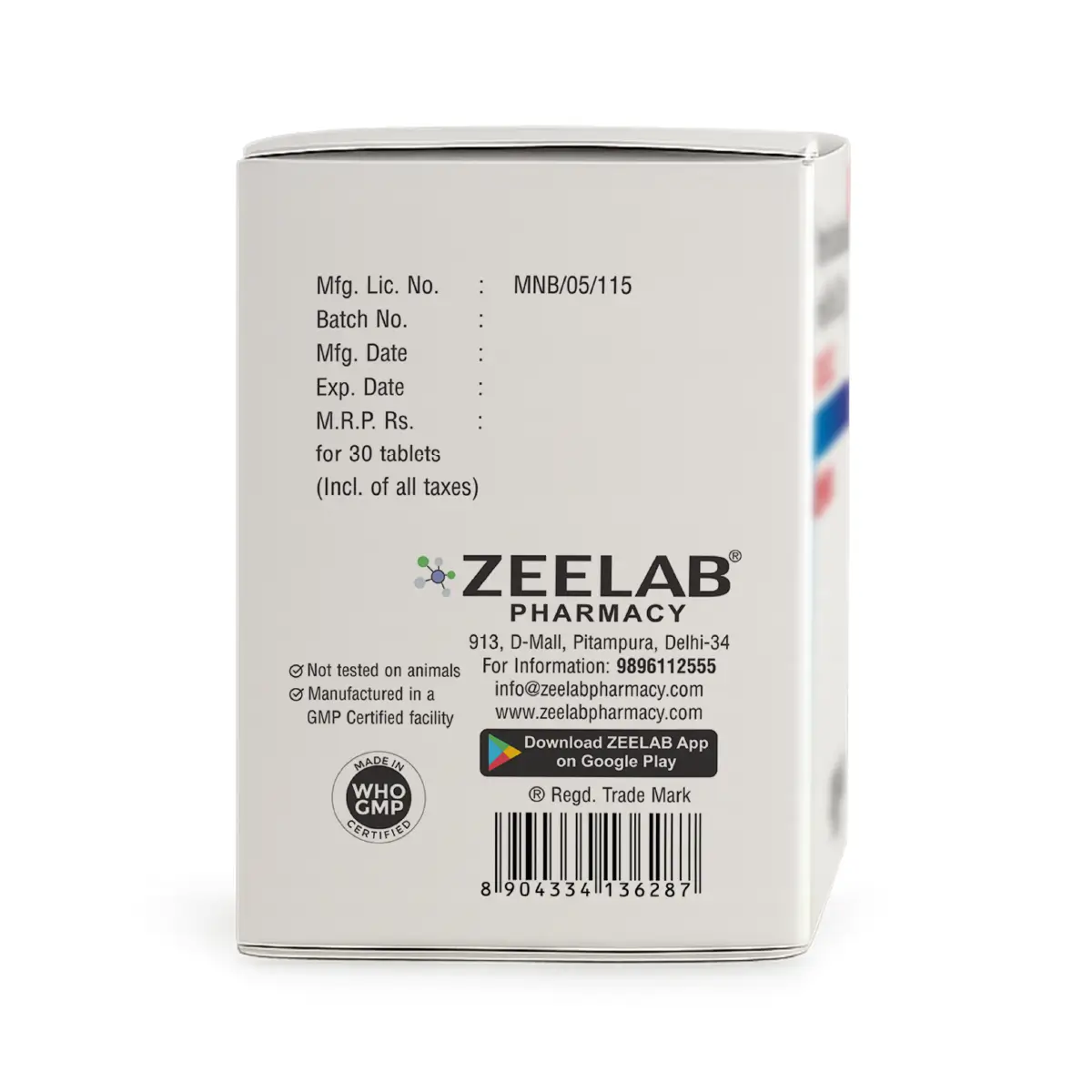 Metolash XL 12.5 | Metoprolol Succinate ER 11.8mg Tablet | Strip of 30 Tablets