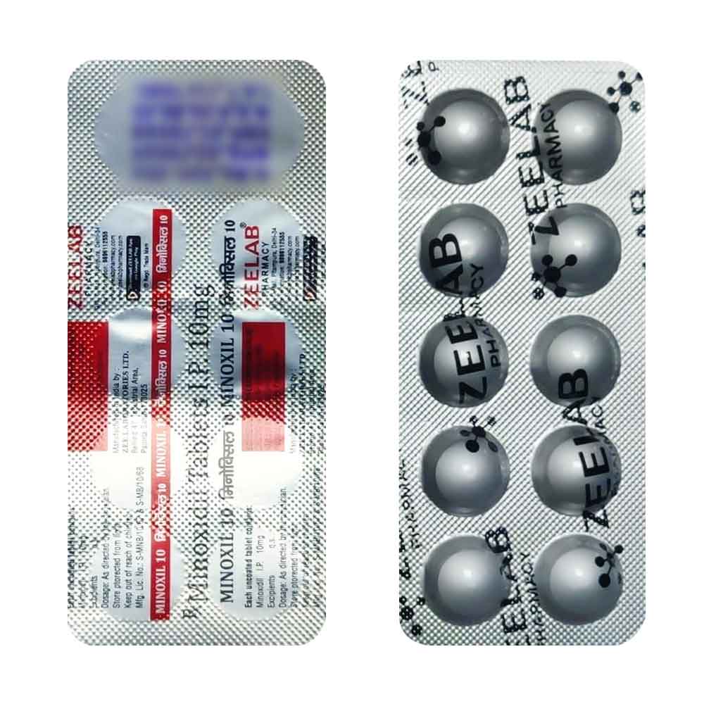 Minoxil 10 | Minoxidil 10mg Tablet | Strip of 10 Tablets